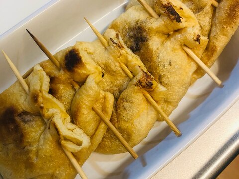 納豆チーズ油揚げ包み焼き